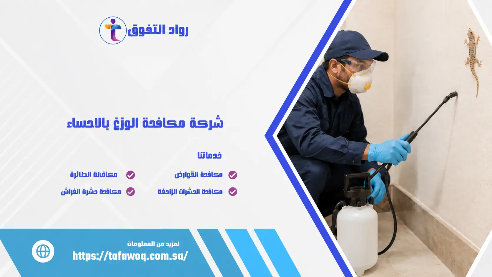 شركة مكافحة الوزغ بالاحساء